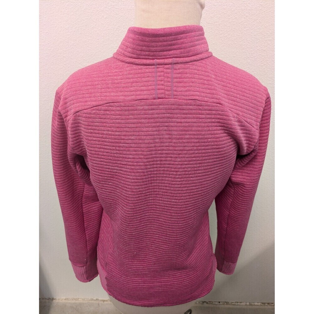 Salomon Pink Track Lightweight Wool Blend Jacket sz M Outdoor Full Zip Mock Neck - Picture 7 of 12